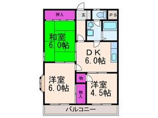 マンション都松の物件間取画像